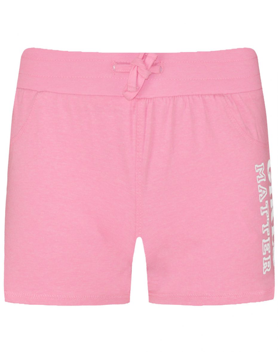 Pantaloni ragazza rosa fluo