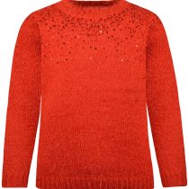 maglione rosso bambina