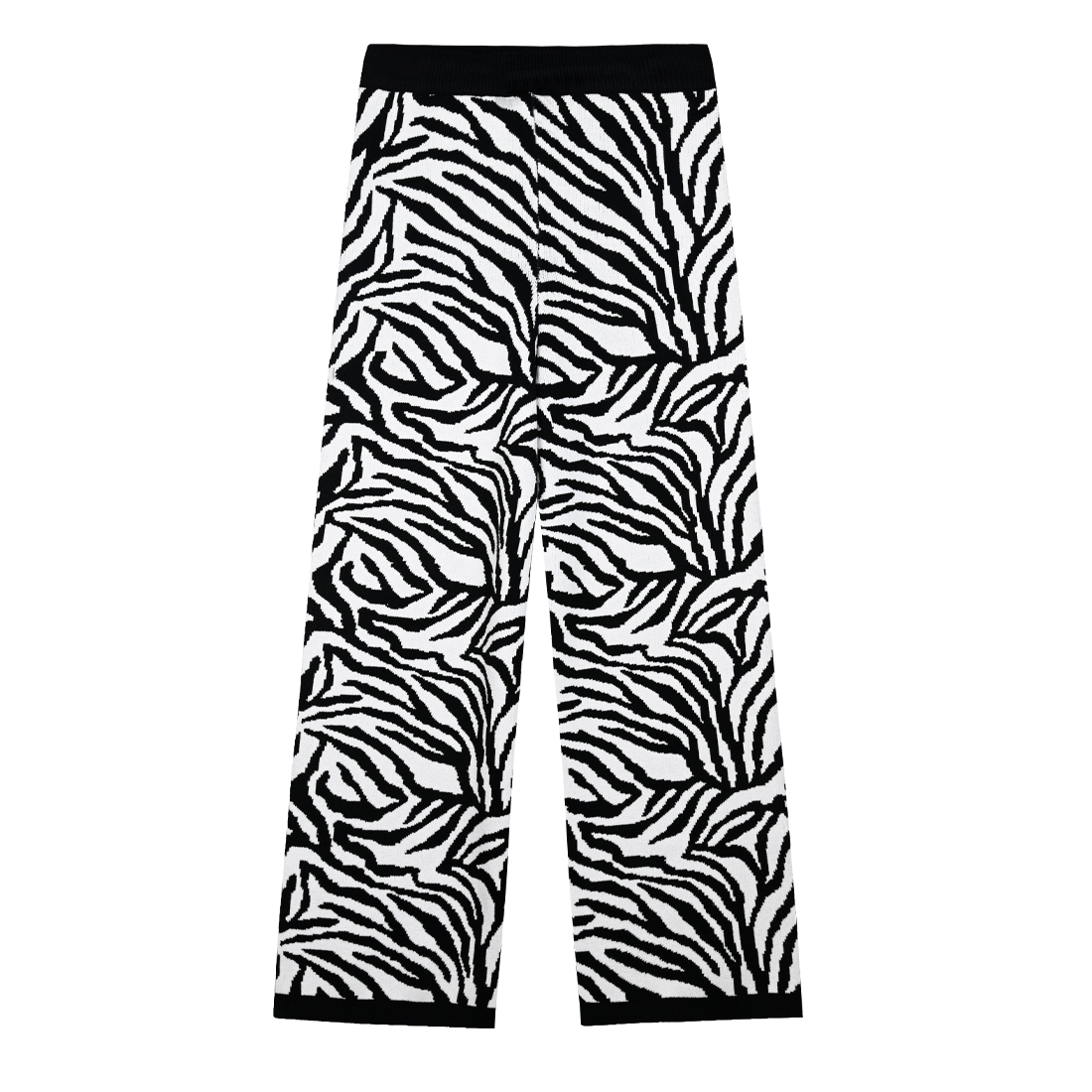 Pantaloni Zebra in maglia per bambina
